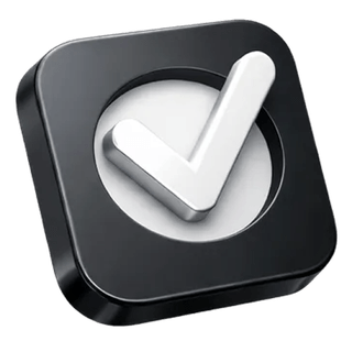 3D icon with a confirmation tick on the Lodestar Zinsis about page
